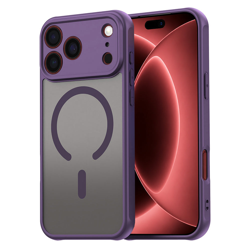 Custodia MagSafe per Apple iPhone 18 Pro Max / 17 Pro Max, Techsuit, HaloFrost II, Viola