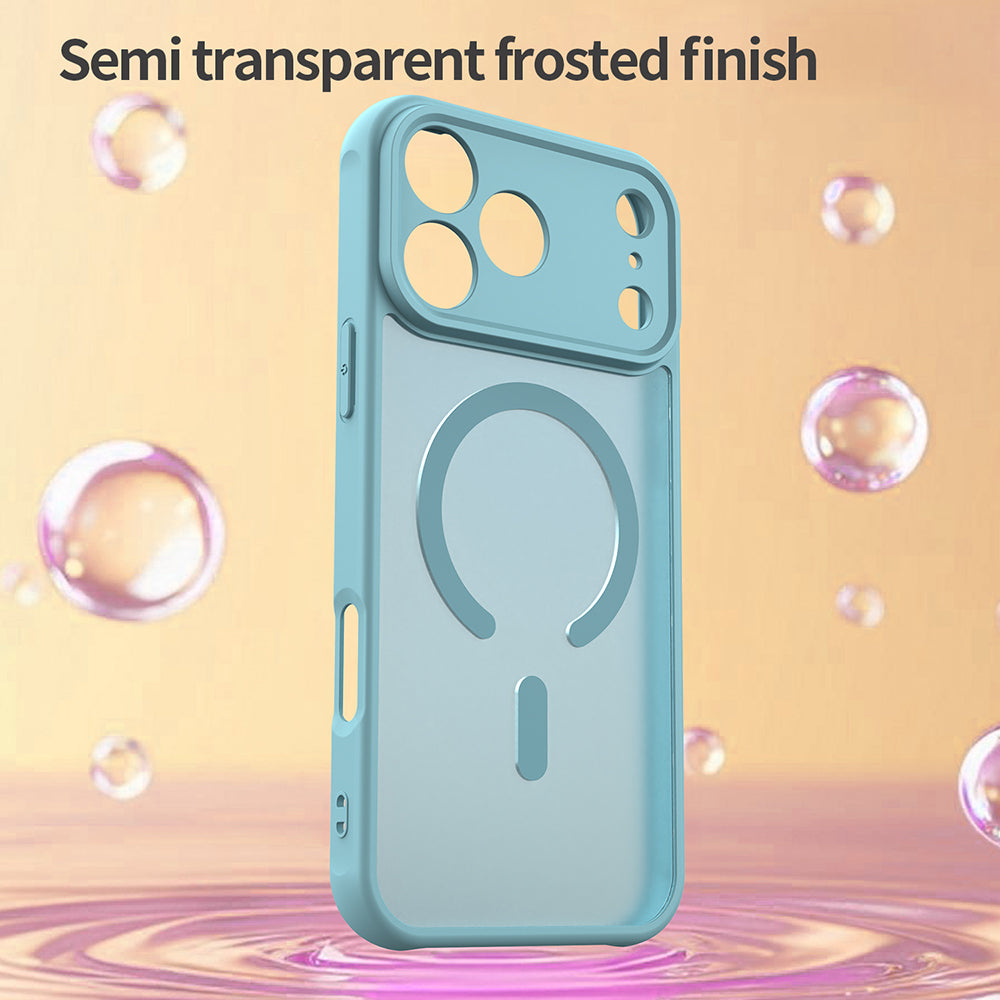 Custodia MagSafe per Apple iPhone 18 Pro Max / 17 Pro Max, Techsuit, HaloFrost II, Verde Chiaro