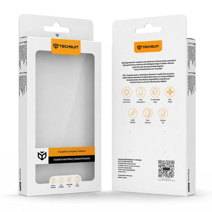 MagSafe Case for Apple iPhone 18 Pro Max / 17 Pro Max, Techsuit, Luxury Glitter, Silver