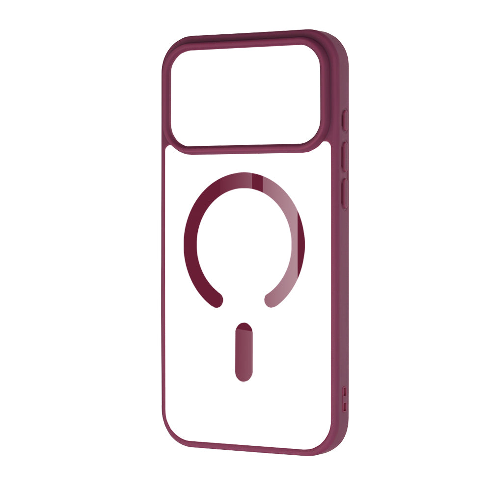 Custodia MagSafe per Apple iPhone 18 Pro Max / 17 Pro Max, Techsuit, Pro, Rosso Scuro