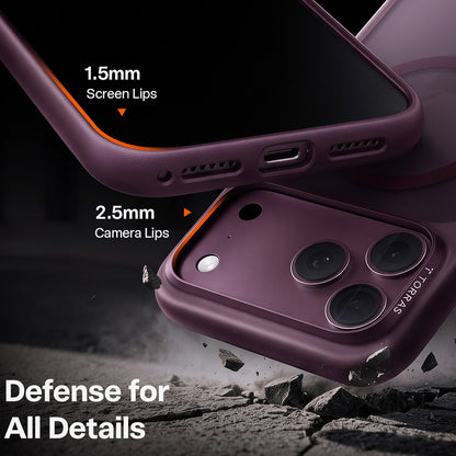 Custodia MagSafe per Apple iPhone 18 Pro Max / 17 Pro Max, Torras, Guardian, Viola