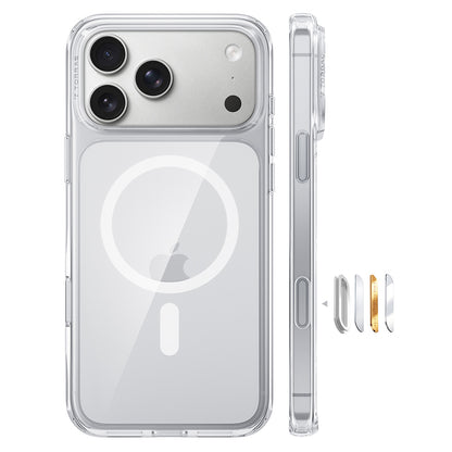 Custodia MagSafe per Apple iPhone 18 Pro Max / 17 Pro Max, Torras, Guardian, Trasparente