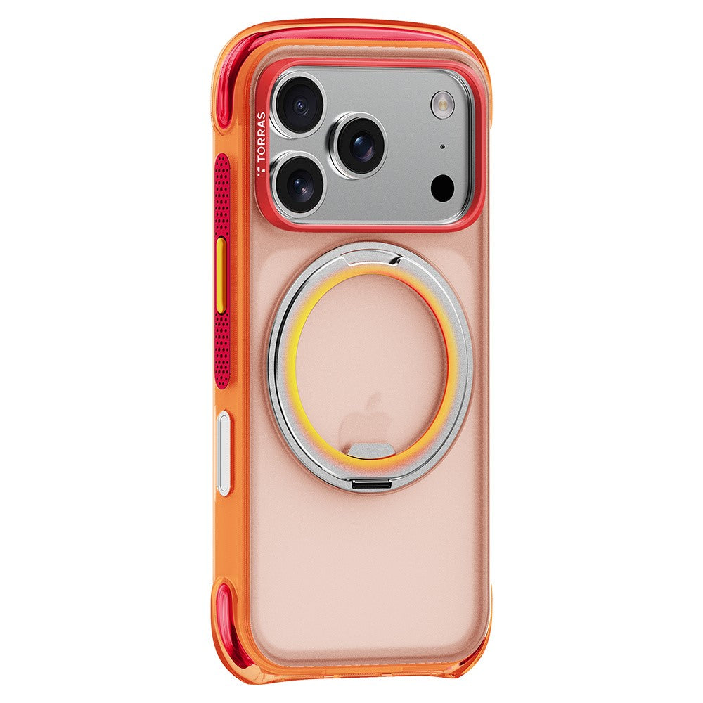 Custodia MagSafe per Apple iPhone 18 Pro Max / 17 Pro Max, Torras, O3 Air Core, Arancione