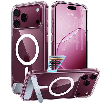 Custodia MagSafe per Apple iPhone 18 Pro Max / 17 Pro Max, Torras, Ostand L1 Guardian, Trasparente