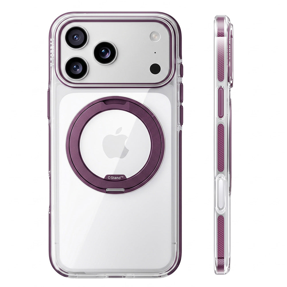 Custodia MagSafe per Apple iPhone 18 Pro Max / 17 Pro Max, Torras, Ostand O3 Light, Viola