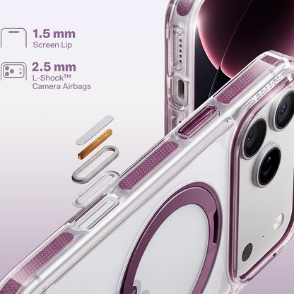 Custodia MagSafe per Apple iPhone 18 Pro Max / 17 Pro Max, Torras, Ostand O3 Light, Viola