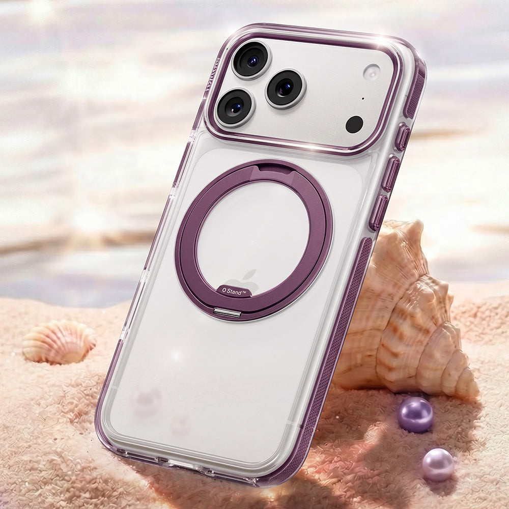 Custodia MagSafe per Apple iPhone 18 Pro Max / 17 Pro Max, Torras, Ostand O3 Light, Viola