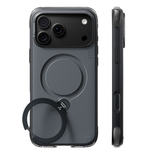 MagSafe Case for Apple iPhone 18 Pro Max / 17 Pro Max, Torras, Ostand Q3 Air Essential, Black