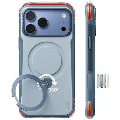 Custodia MagSafe per Apple iPhone 18 Pro Max / 17 Pro Max, Torras, Ostand Q3 Air Pro, Blu