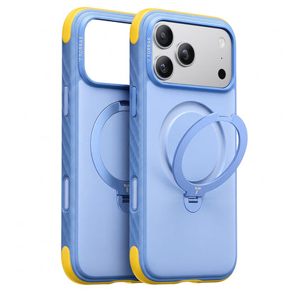 Custodia MagSafe per Apple iPhone 18 Pro Max / 17 Pro Max, Torras, Ostand Q3 Rugged, Blu
