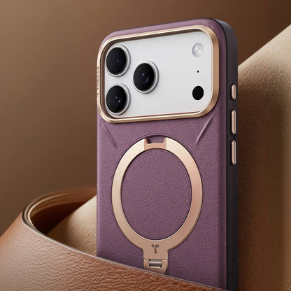 Custodia MagSafe per Apple iPhone 18 Pro Max / 17 Pro Max, Torras, QPRO Leather, Nera