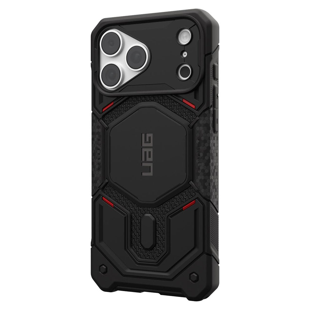 Custodia MagSafe per Apple iPhone 18 Pro Max / 17 Pro Max, Urban Armor Gear Kevlar, Monarch Pro, Nera