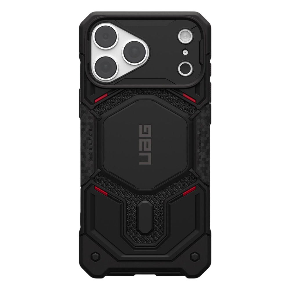 Custodia MagSafe per Apple iPhone 18 Pro Max / 17 Pro Max, Urban Armor Gear Kevlar, Monarch Pro, Nera