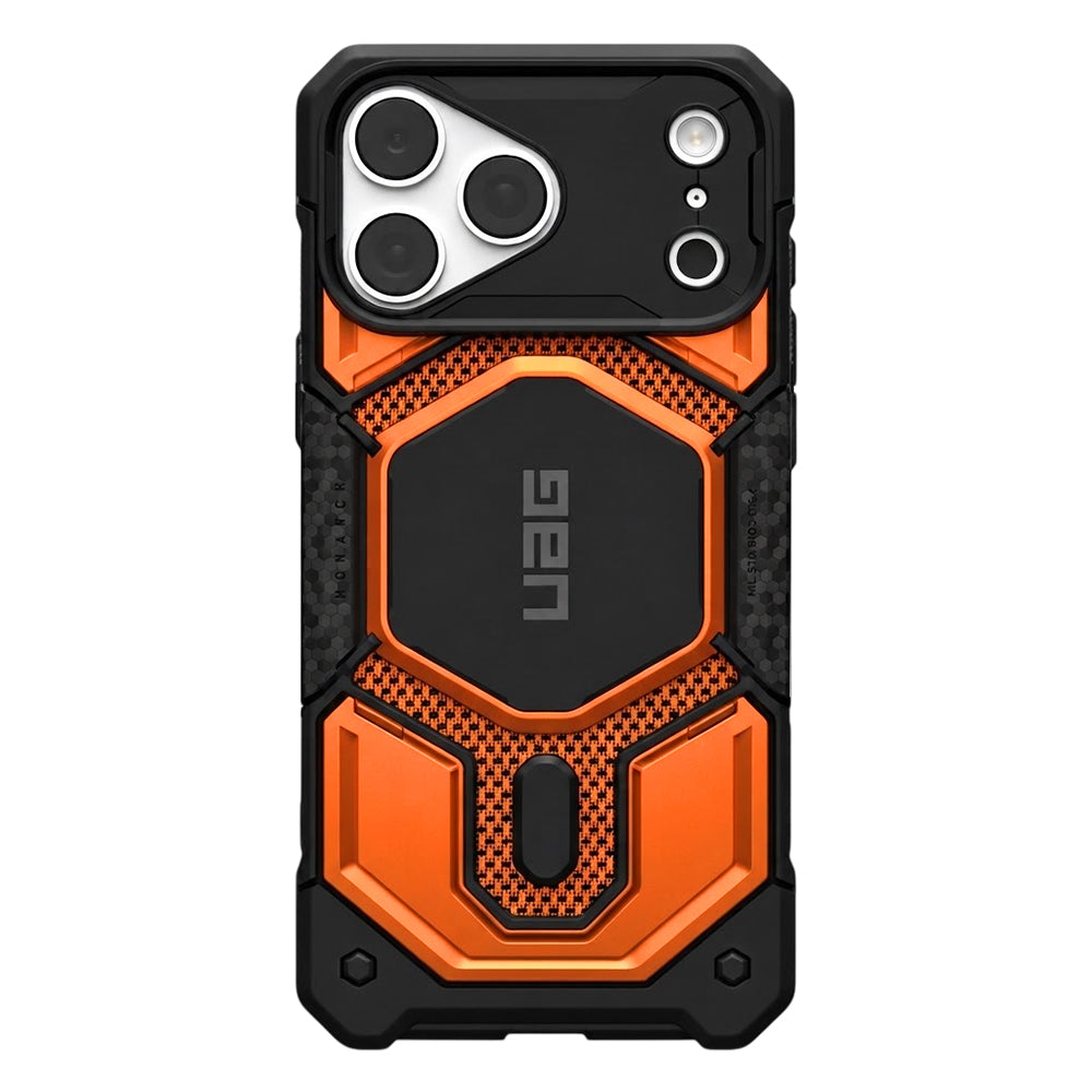 Custodia MagSafe per Apple iPhone 18 Pro Max / 17 Pro Max, Urban Armor Gear, Monarch Pro Kevlar, Arancione