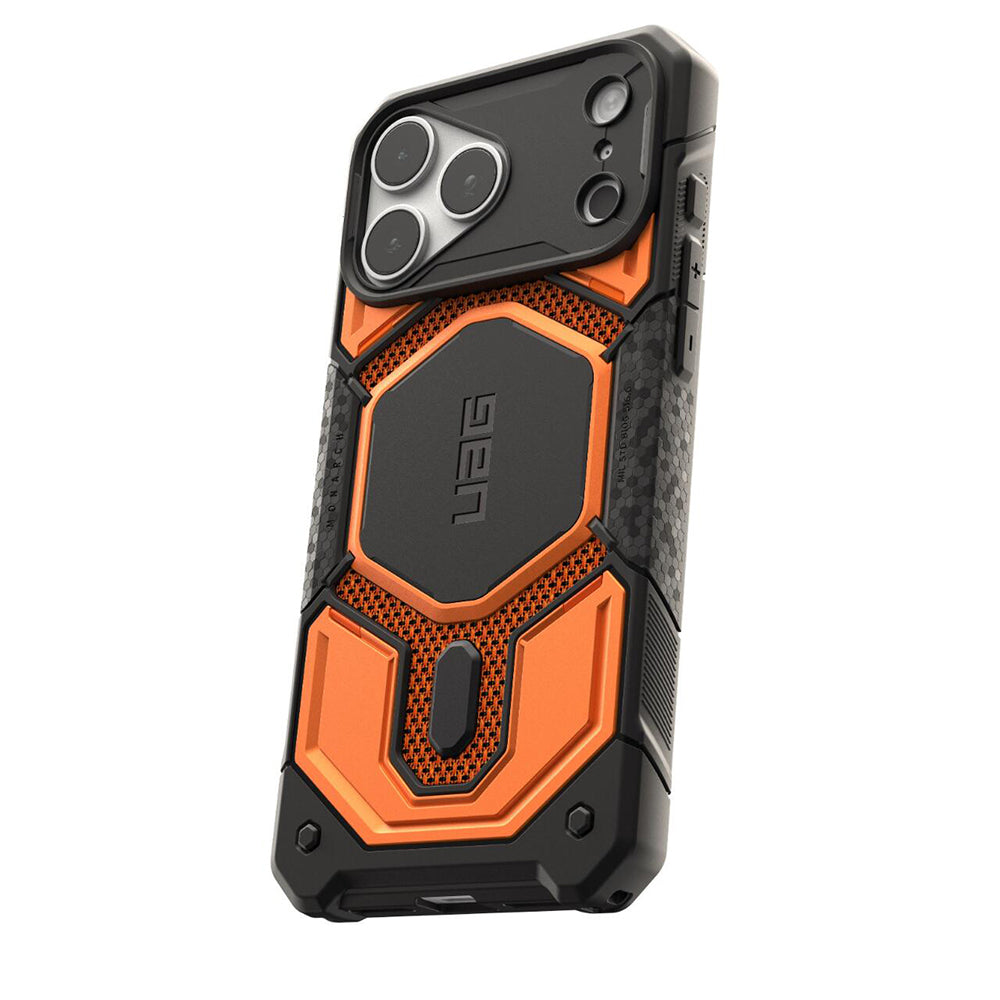 Custodia MagSafe per Apple iPhone 18 Pro Max / 17 Pro Max, Urban Armor Gear, Monarch Pro Kevlar, Arancione