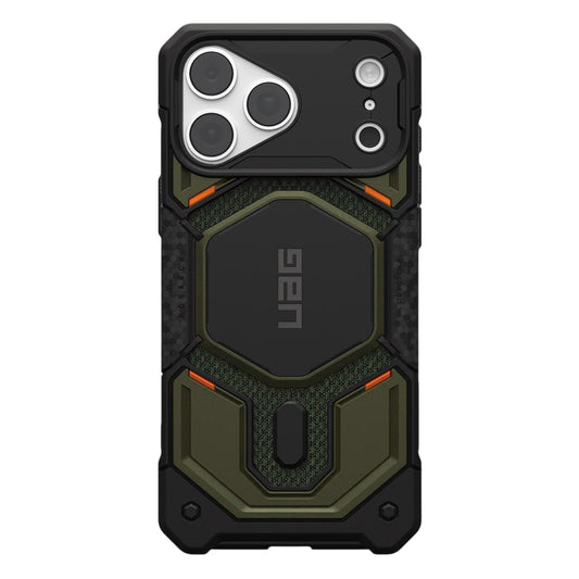 Custodia MagSafe per Apple iPhone 18 Pro Max / 17 Pro Max, Urban Armor Gear, Monarch Pro Kevlar, Verde