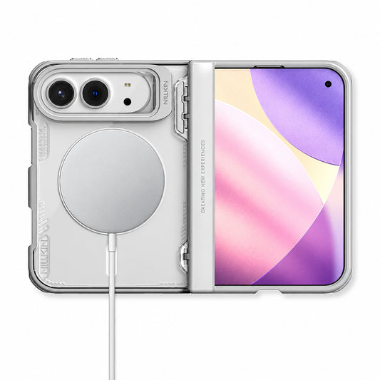 Custodia MagSafe per Apple iPhone Duo, Nillkin, Iceblade Prop, grigia