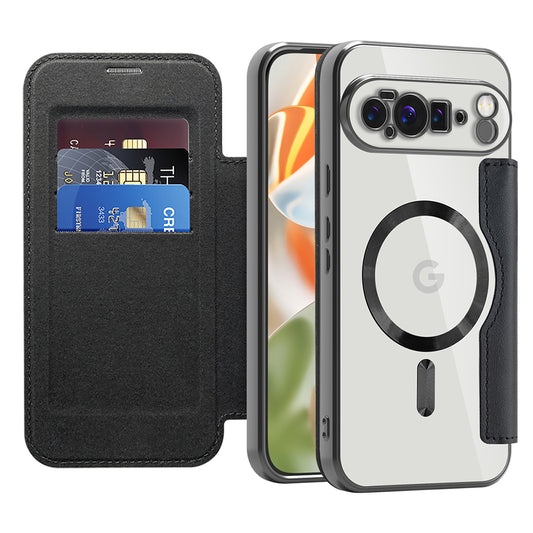 Custodia MagSafe per Google Pixel 10 Pro XL, Techsuit, SmartMag Book, Nera