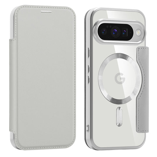 Custodia MagSafe per Google Pixel 10 Pro / 10, Techsuit, SmartMag Book, Grigio