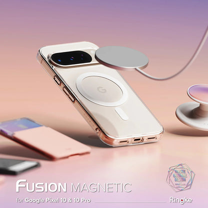 Custodia MagSafe per Google Pixel 10 Pro / 10, Ringke, Fusion, Trasparente
