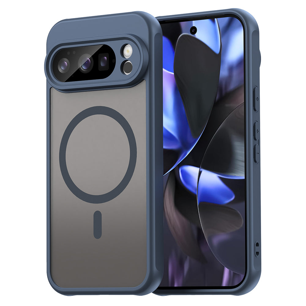 Custodia MagSafe per Google Pixel 10 Pro, Techsuit, HaloFrost II, Blu Navy