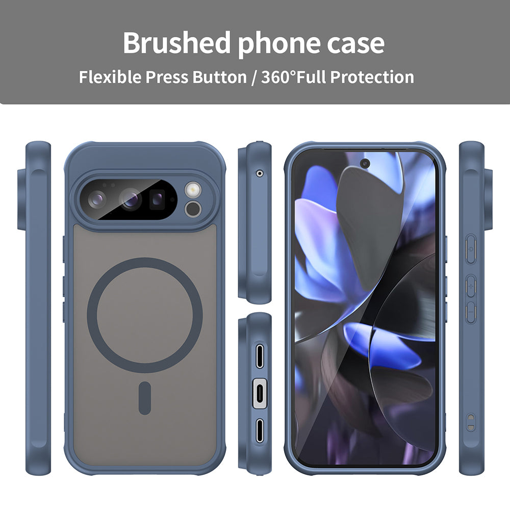Custodia MagSafe per Google Pixel 10 Pro, Techsuit, HaloFrost II, Blu Navy
