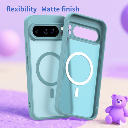 Custodia MagSafe per Google Pixel 10 Pro, Techsuit, HaloFrost II, Verde Chiaro