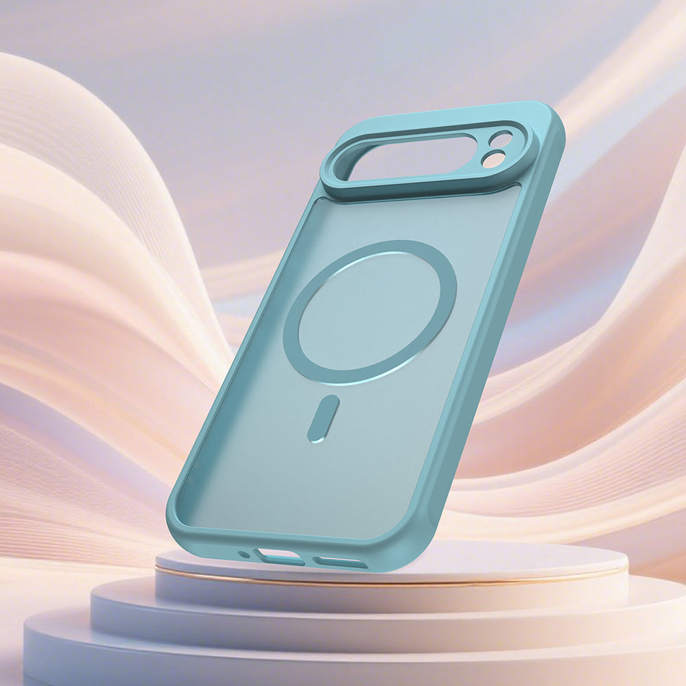 Custodia MagSafe per Google Pixel 10 Pro, Techsuit, HaloFrost II, Verde Chiaro