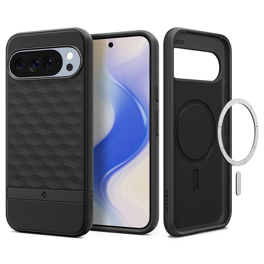 Custodia MagSafe per Google Pixel 10 Pro XL, Spigen, Caseology Parallax, Nera Opaca ACS09731