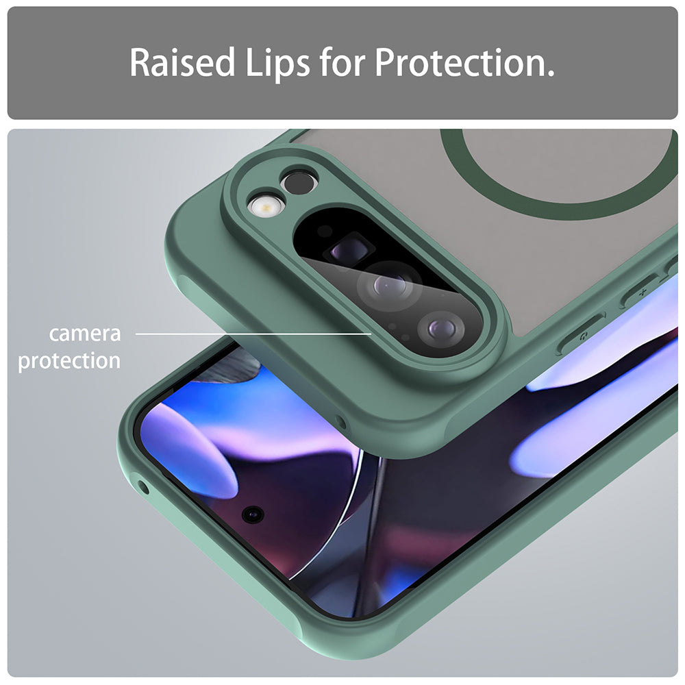 Custodia MagSafe per Google Pixel 10 Pro XL, Techsuit, HaloFrost II, Verde