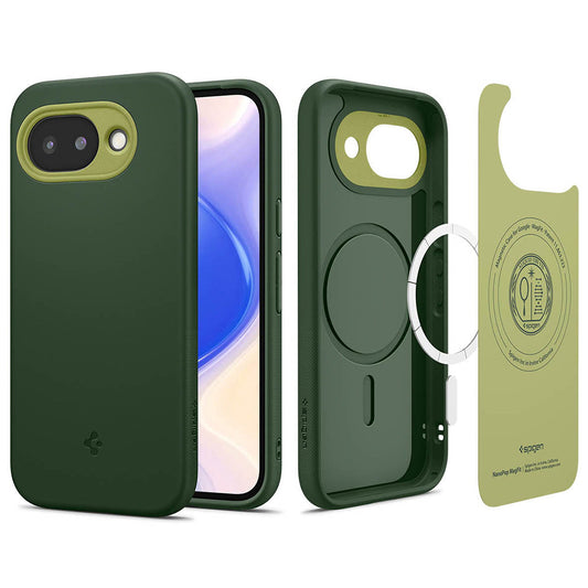 Custodia MagSafe per Google Pixel 10a, Spigen, Caseology Nano Pop, Verde ACS11288
