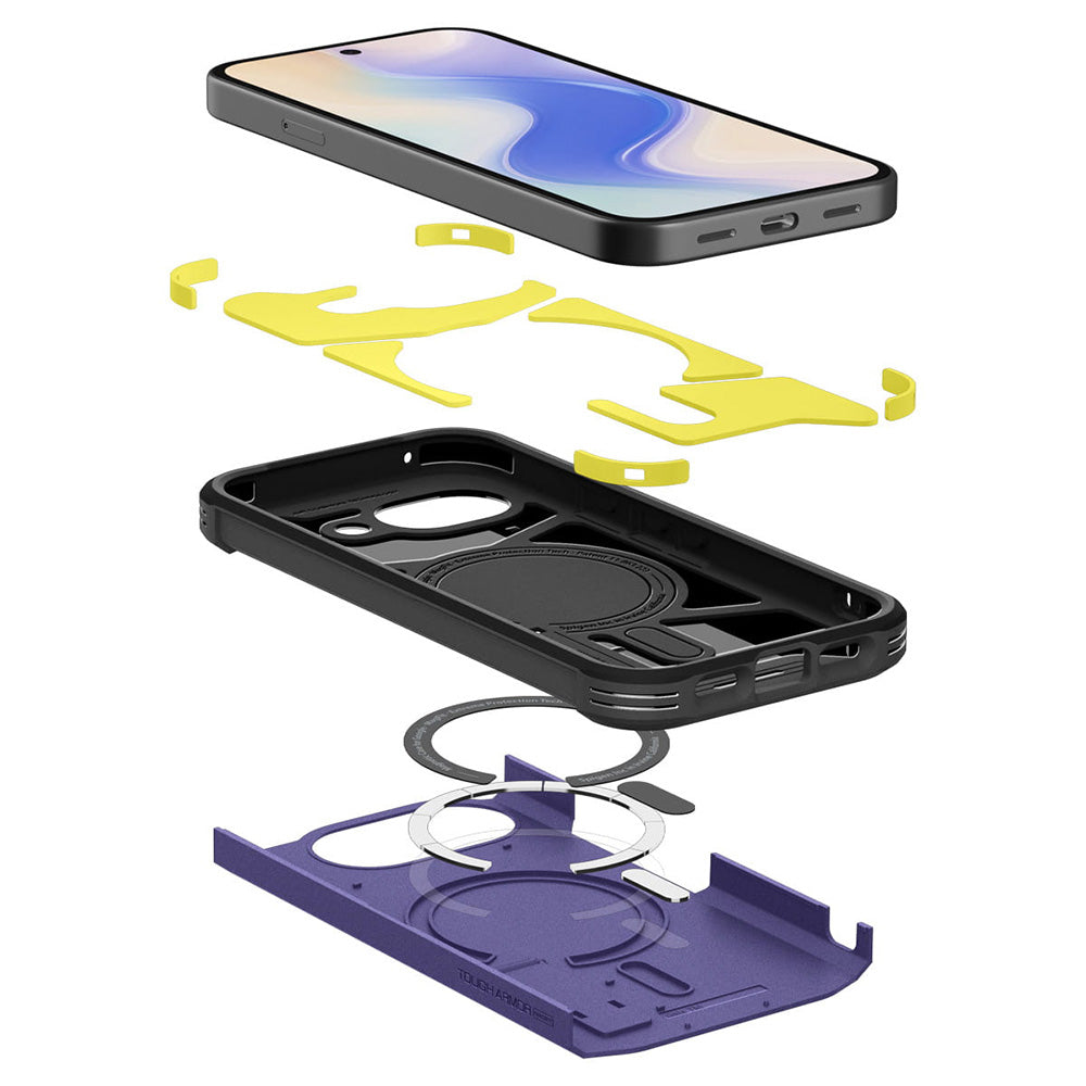 Custodia MagSafe per Google Pixel 10a, Spigen, Tough Armor, Viola ACS11281