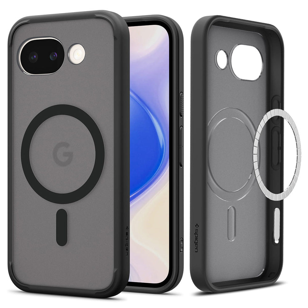 Custodia MagSafe per Google Pixel 10a, Spigen, Ultra Hybrid, Nera Satinata ACS11278