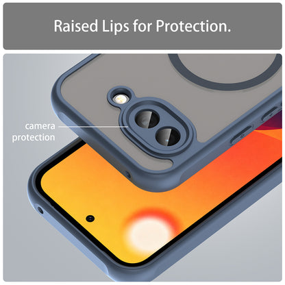 Custodia MagSafe per Google Pixel 10a, Techsuit, HaloFrost II, Blu Navy