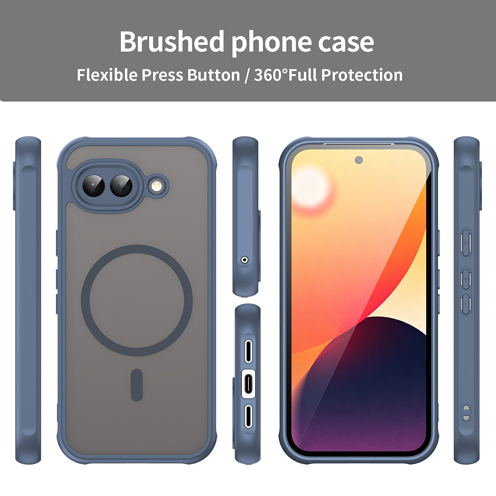 Custodia MagSafe per Google Pixel 10a, Techsuit, HaloFrost II, Blu Navy