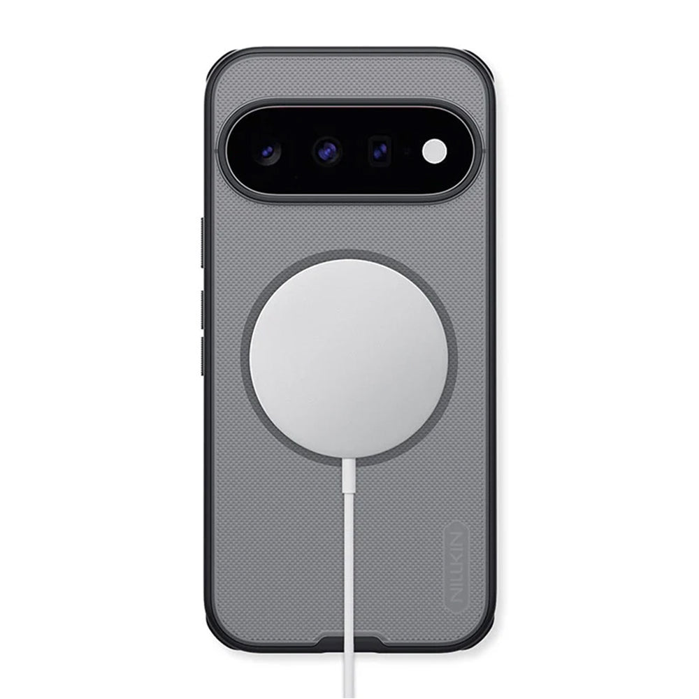 Custodia MagSafe per Google Pixel 11, Nillkin, Super Shield Pro, nera trasparente satinata