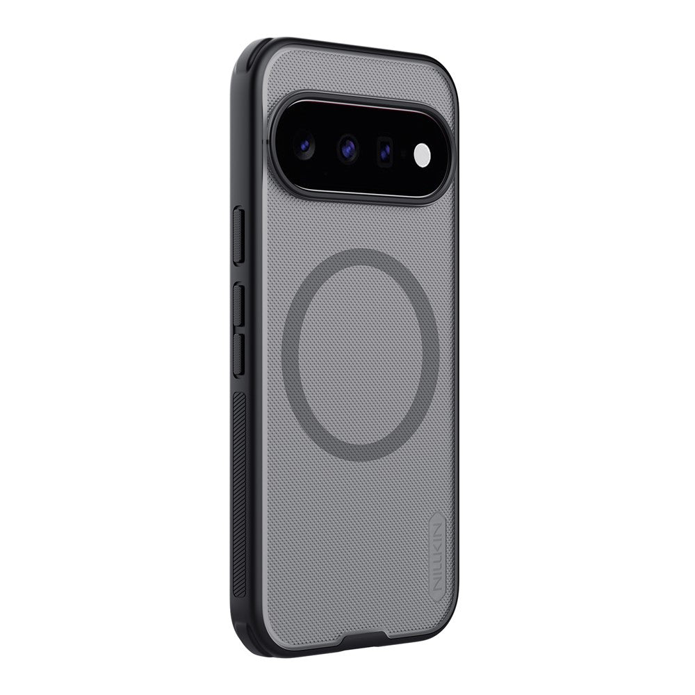 Custodia MagSafe per Google Pixel 11, Nillkin, Super Shield Pro, nera trasparente satinata