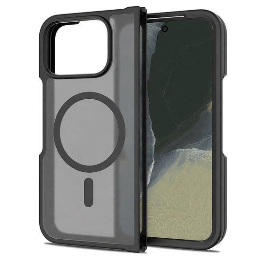 Custodia MagSafe per Google Pixel 11 Pro Fold, Techsuit, PureFrost, Nero Satinato