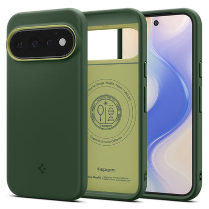 Custodia MagSafe per Google Pixel 11 Pro, Spigen, Caseology Nano Pop, Verde ACS11436