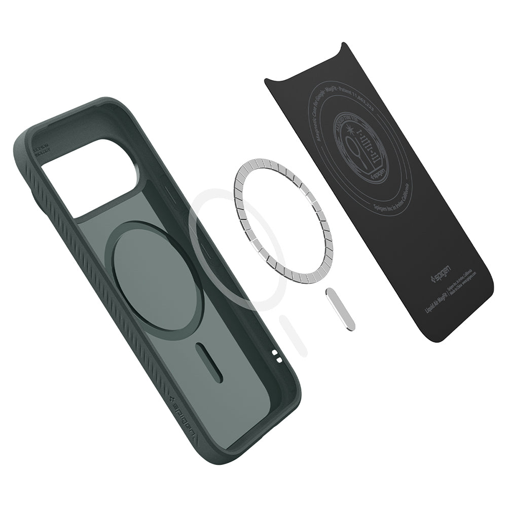 Custodia MagSafe per Google Pixel 11 Pro, Spigen, Liquid Air, Verde ACS11858