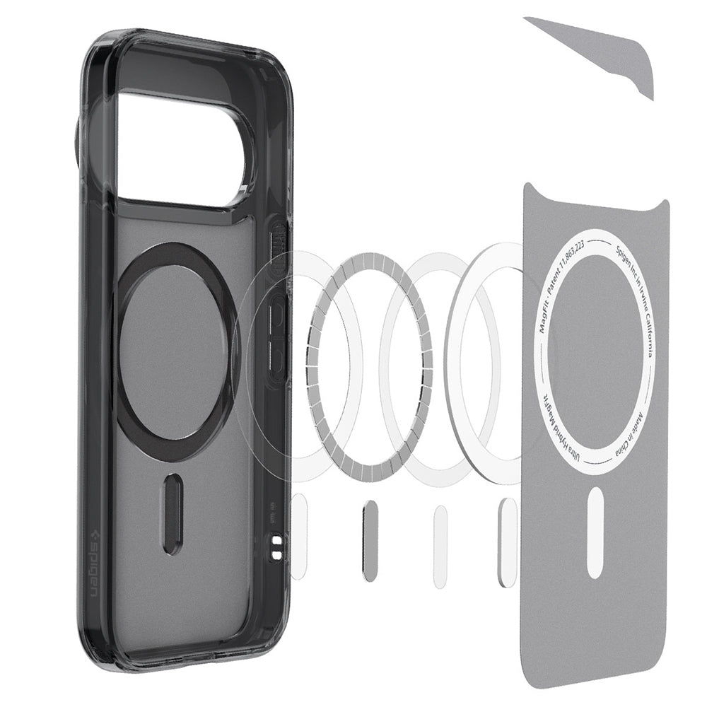 Custodia MagSafe per Google Pixel 11 Pro, Spigen, Ultra Hybrid, Nero Satinato ACS11432