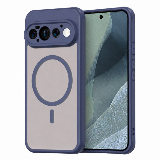 Custodia MagSafe per Google Pixel 11 Pro, Techsuit, HaloFrost II, Blu Navy