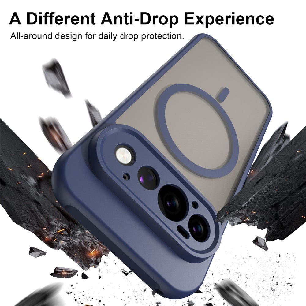 MagSafe Case for Google Pixel 11 Pro, Techsuit, HaloFrost II, Navy Blue