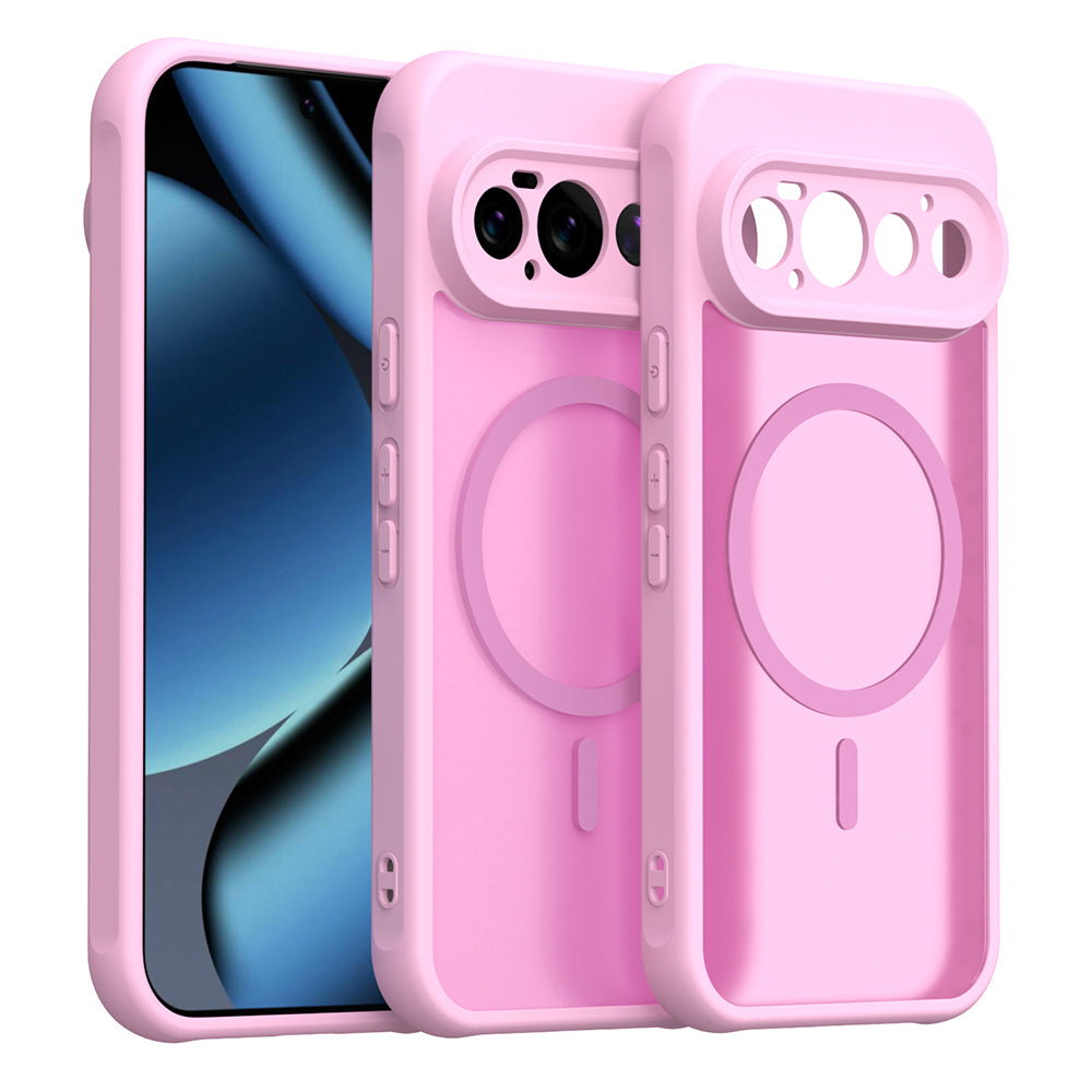MagSafe Case for Google Pixel 11 Pro, Techsuit, HaloFrost II, Pink