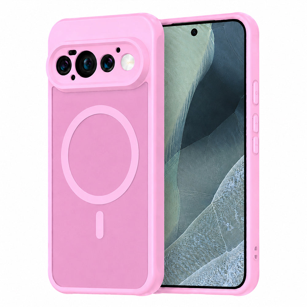 MagSafe Case for Google Pixel 11 Pro, Techsuit, HaloFrost II, Pink