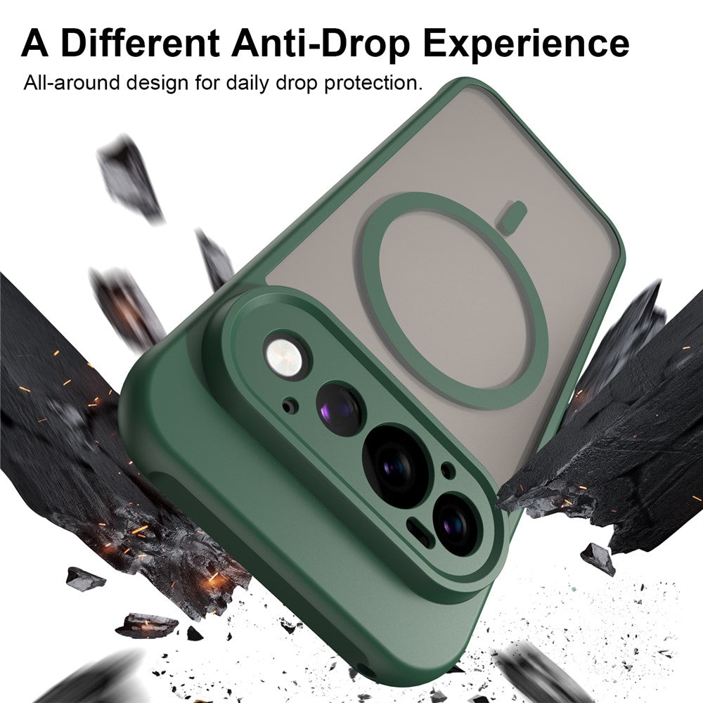 Custodia MagSafe per Google Pixel 11 Pro, Techsuit, HaloFrost II, Verde