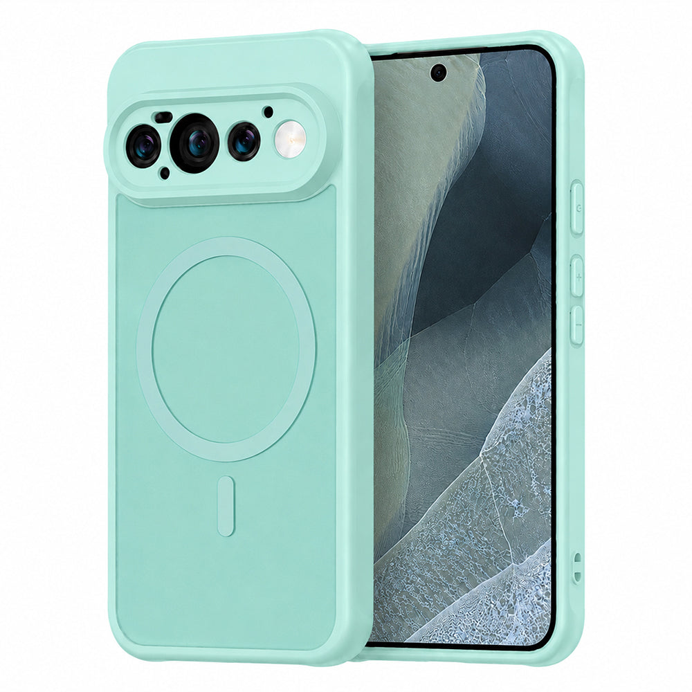 Custodia MagSafe per Google Pixel 11 Pro, Techsuit, HaloFrost II, Verde Chiaro
