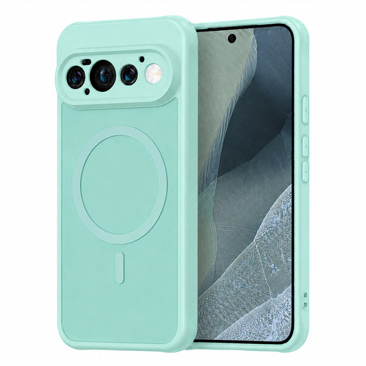 MagSafe Case for Google Pixel 11 Pro, Techsuit, HaloFrost II, Light Green