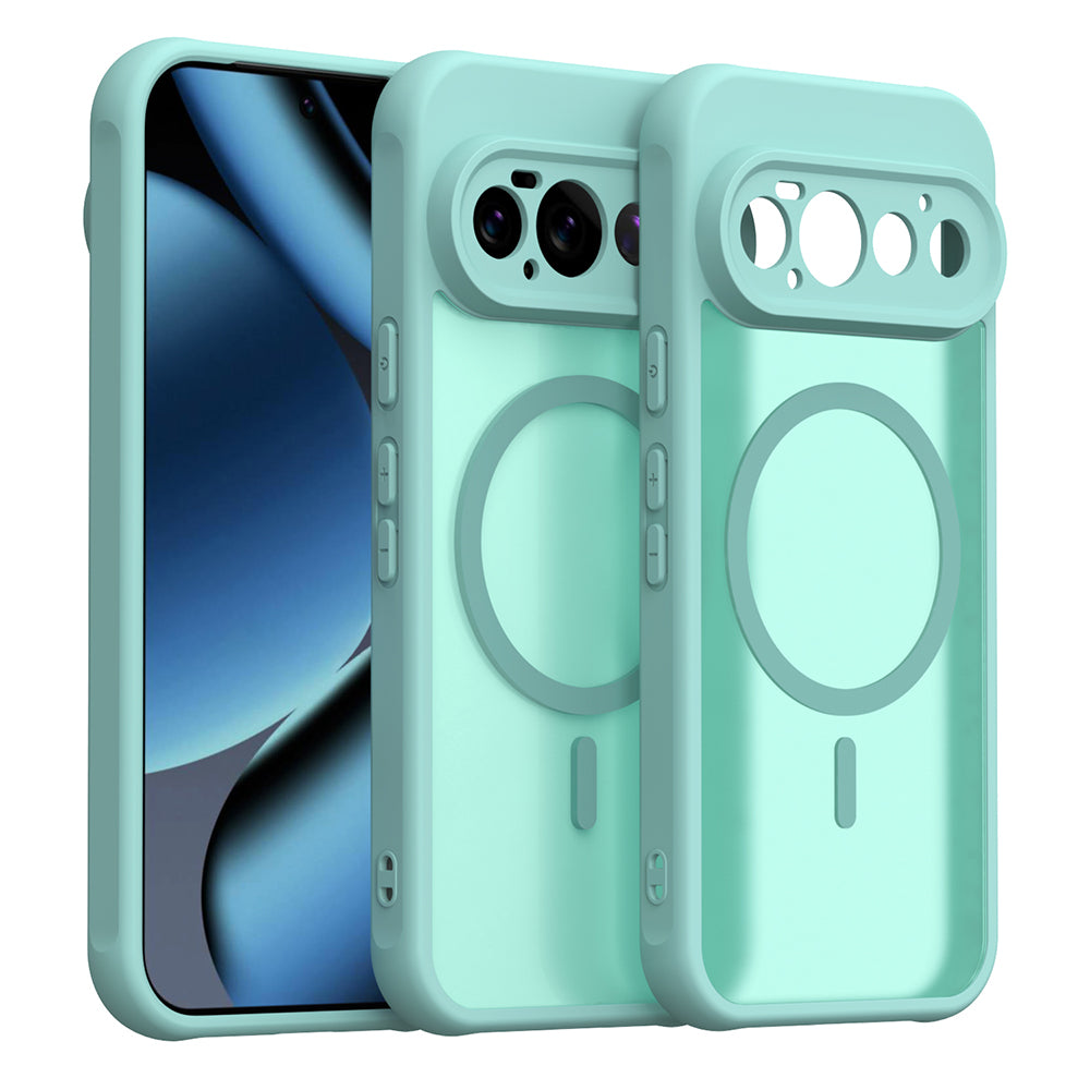 Custodia MagSafe per Google Pixel 11 Pro, Techsuit, HaloFrost II, Verde Chiaro