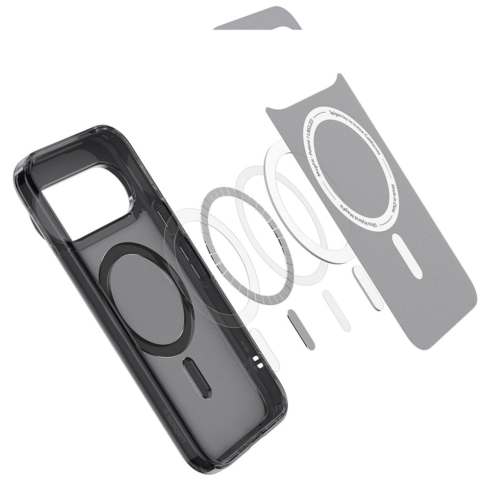 Custodia MagSafe per Google Pixel 11 Pro XL, Spigen, Ultra Hybrid, Nero Satinato ACS11452